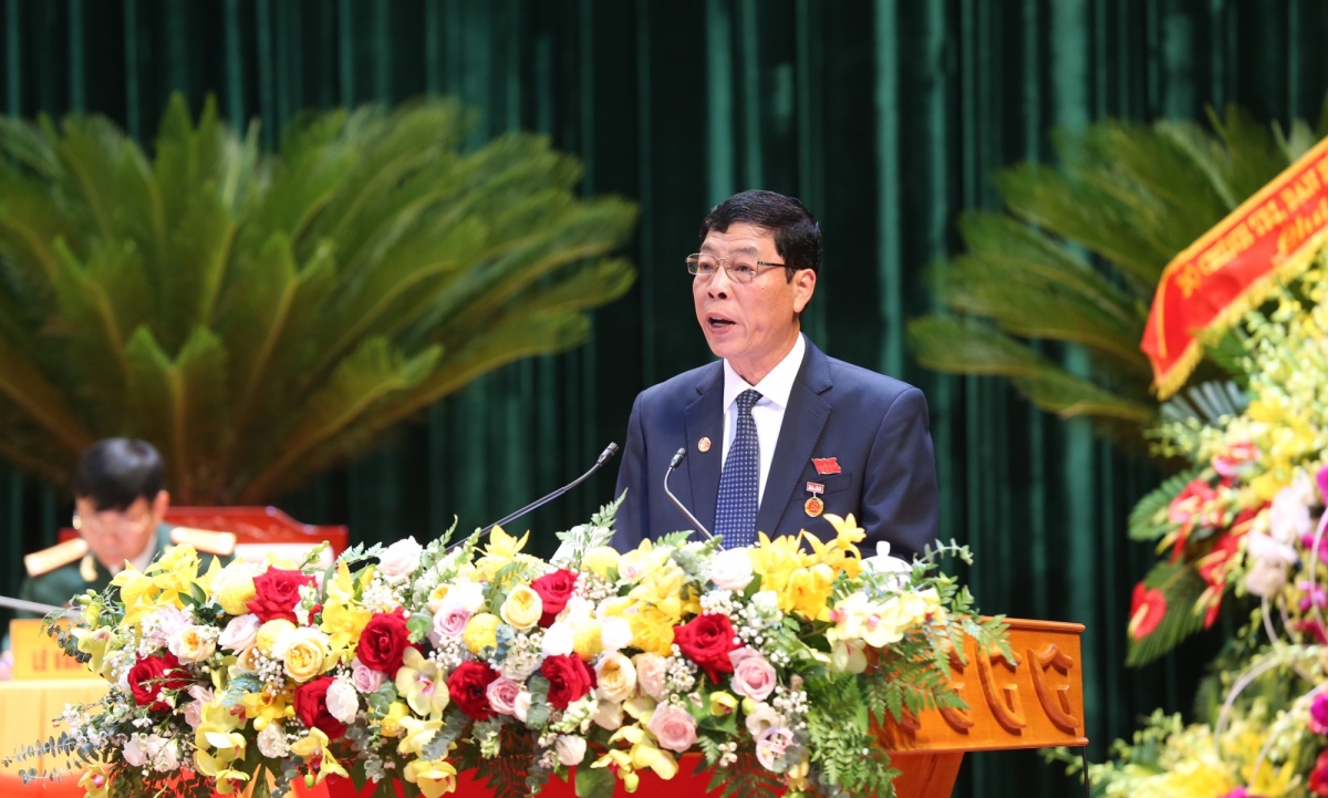 Ông Bùi Văn Hải, Ủy viên Trung ương Đảng, Bí thư Tỉnh ủy; Chủ tịch HĐND tỉnh Bắc Giang phát biểu khai mạc Đại hội.