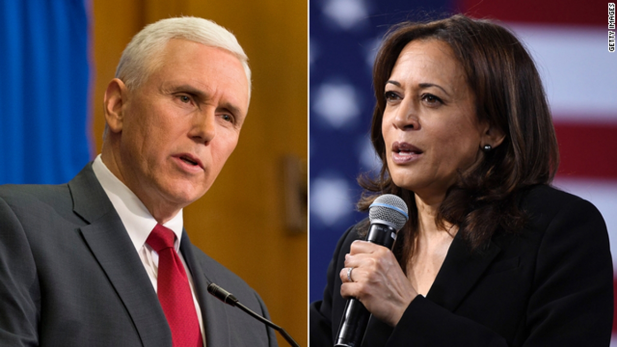 Ông Mike Pence và bà Kamala Harris. Ảnh: CNN
