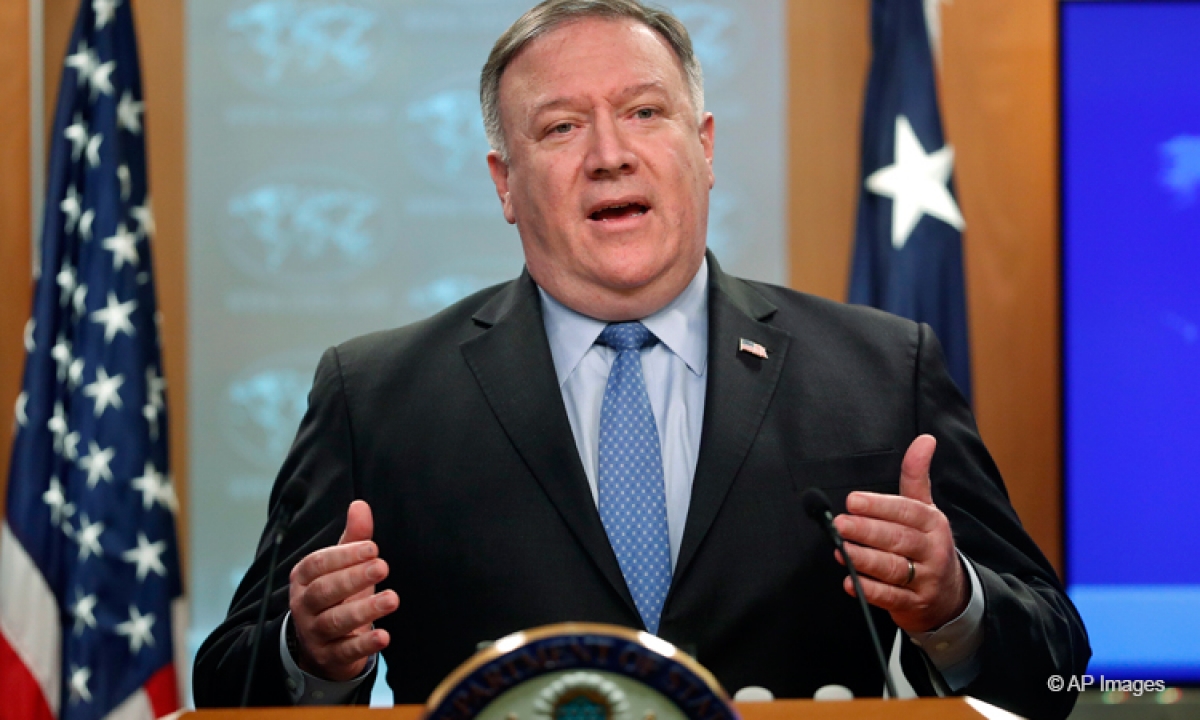 Ngoại trưởng Mỹ Mike Pompeo. Ảnh: KT