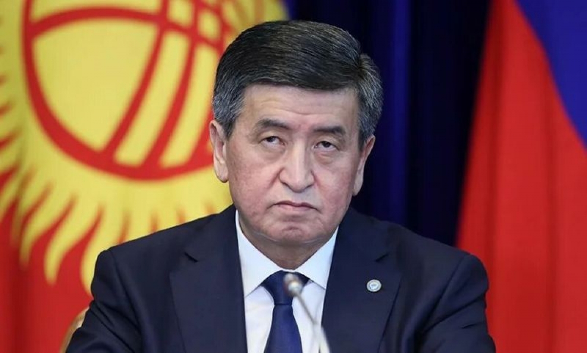 Tổng thống Kyrgyzstan Sooronbai Jeenbekov. Ảnh: IZ