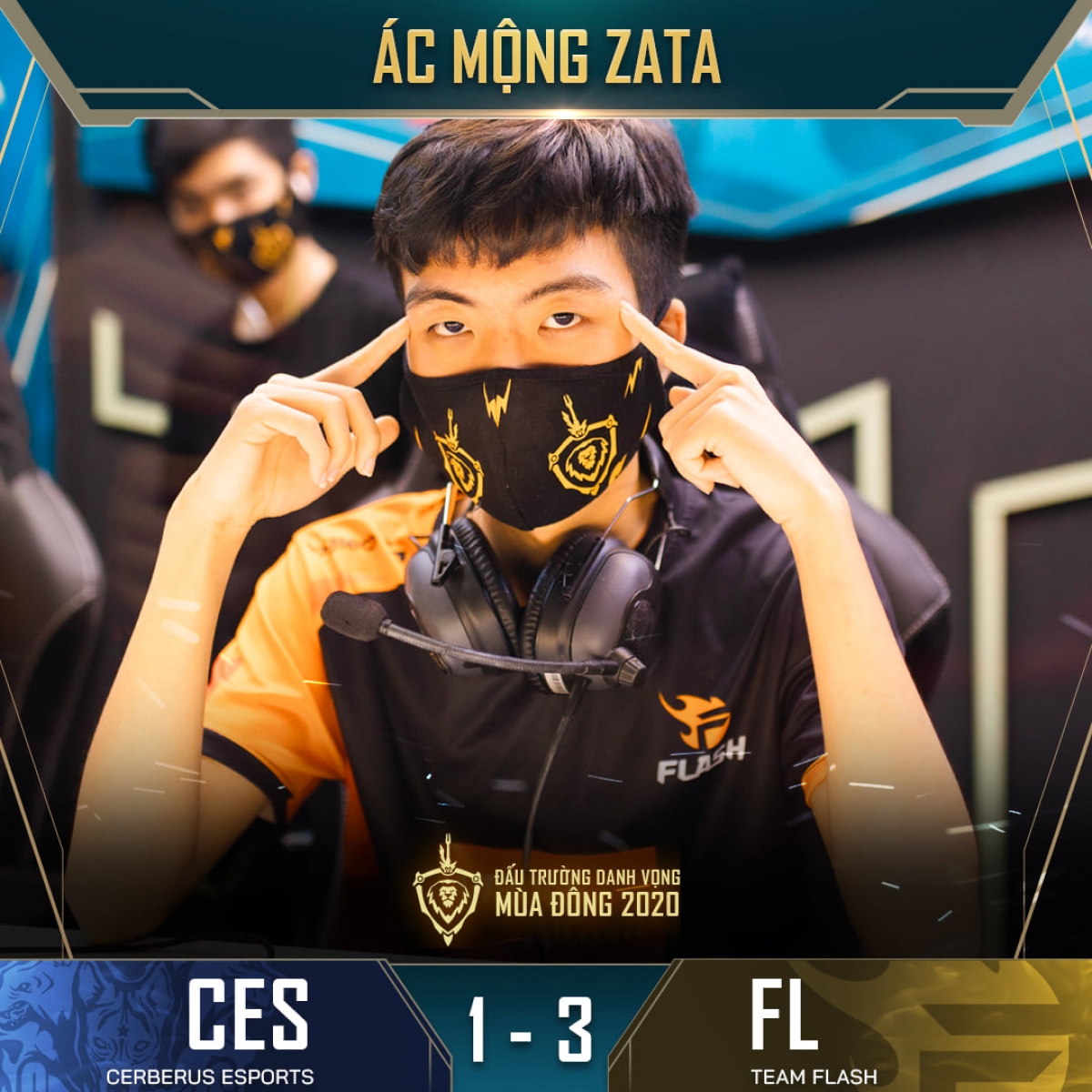 Cerberus eSports không thể tạo nên "địa chấn" trước ĐKVĐ Team Flash. (Ảnh: Cao thủ Liên quân).