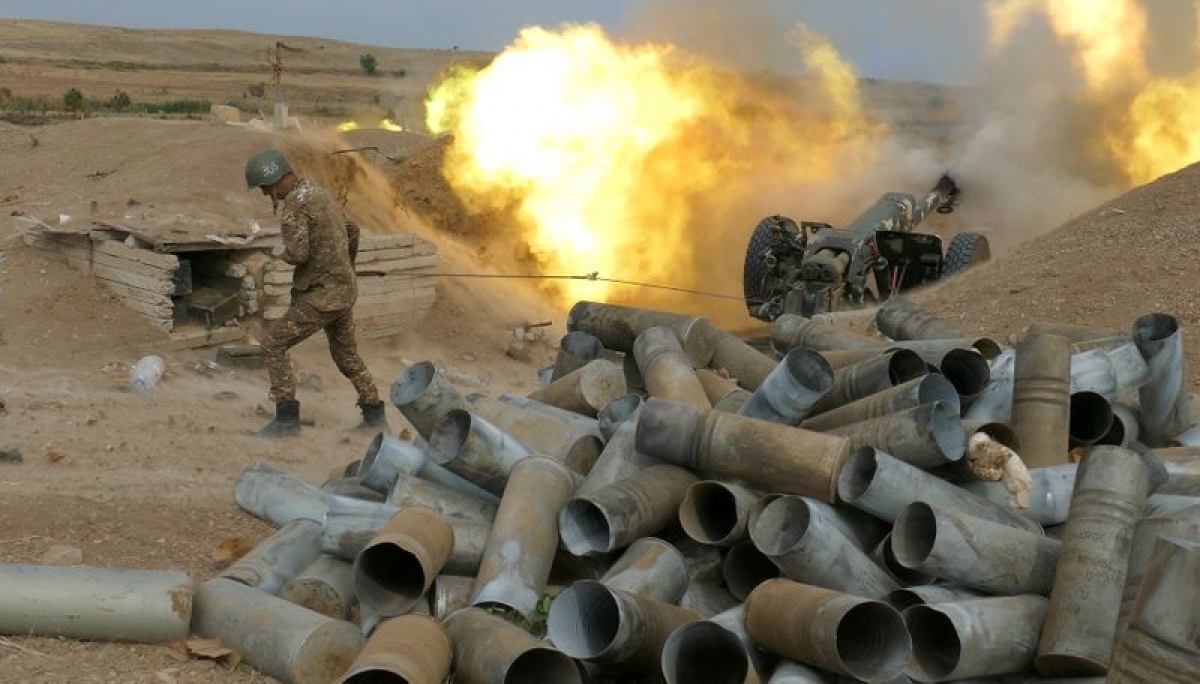 Xung đột ở khu vực Nagorno-Karabakh giữa Armenia và Azerbaijan. Ảnh: Reuters