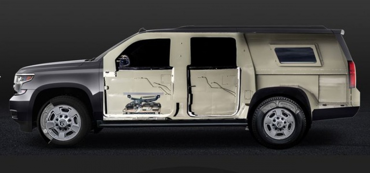 Cấu tạo xe bọc thép của Alpine. Ảnh: Car and Driver