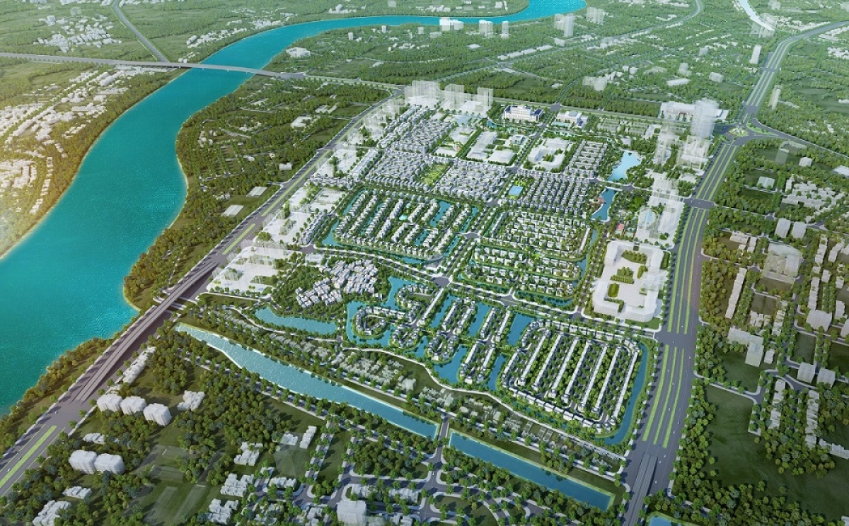 Hình ảnh toàn dự án Vinhomes Star City Thanh Hóa từ trên cao (Hình ảnh minh họa. Việc vận hành Khu đô thị theo quy định của BQL tại từng thời điểm)