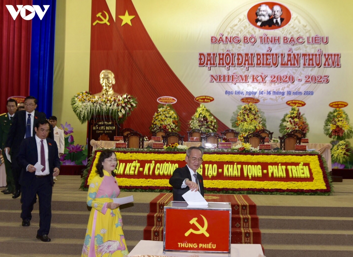 Bầu Ban chấp hành Đảng bộ tỉnh Bạc Liêu khóa XVI, nhiệm kỳ 2020-2025