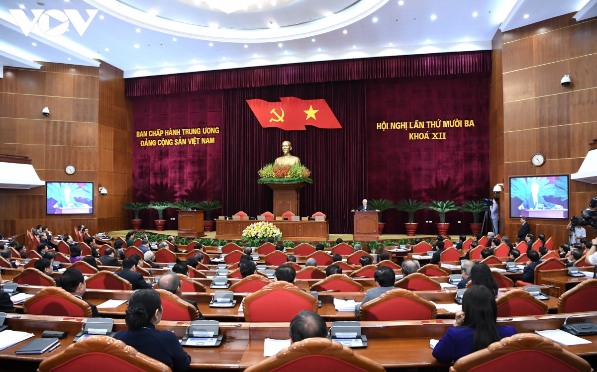 Hội nghị lần thứ 13 Ban Chấp hành Trung ương khóa XII. Ảnh: Ngọc Thành