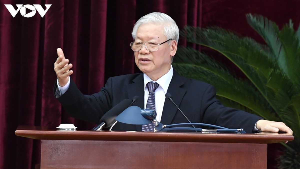 Tổng Bí thư, Chủ tịch nước Nguyễn Phú Trọng phát biểu bế mạc Hội nghị Trung ương 13