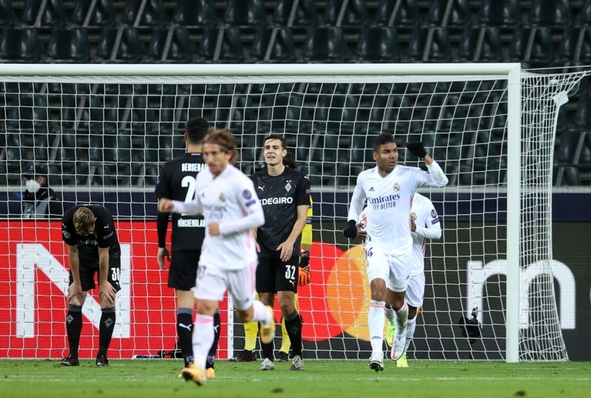 Casemiro ghi 1 bàn thắng, 1 kiến tạo (Ảnh: Getty).
