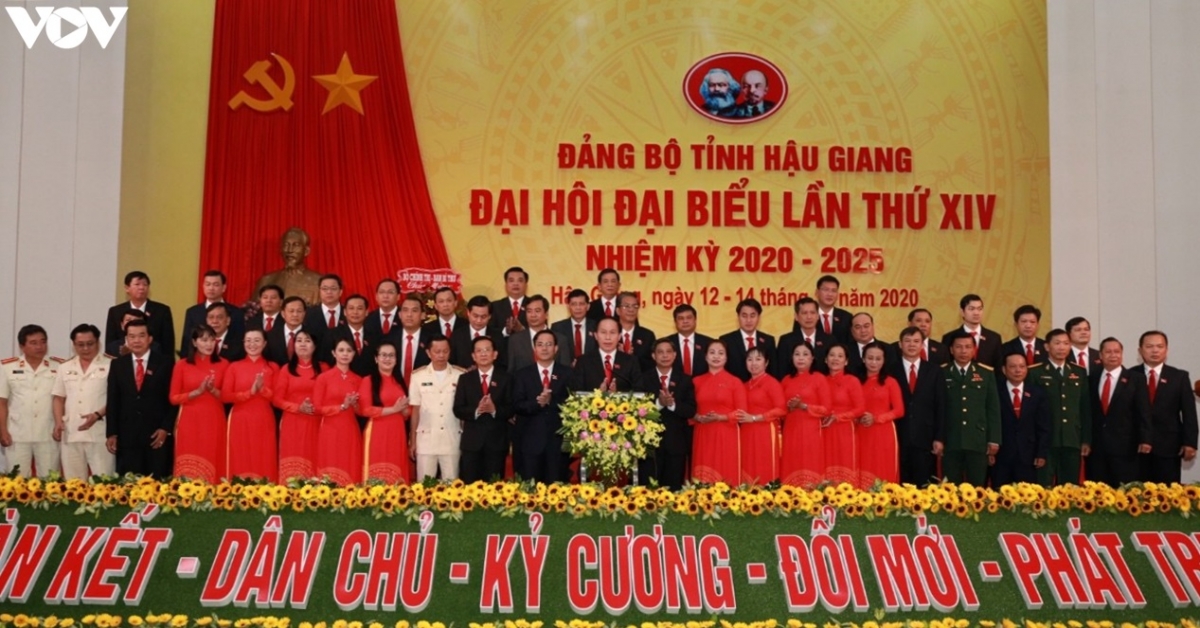 Ban chấp hành Đảng bộ tỉnh Hậu Giang nhiệm kỳ 2020-2025.