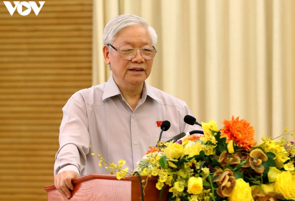 Tổng Bí thư, Chủ tịch nước phát biểu tại cuộc tiếp xúc cử tri