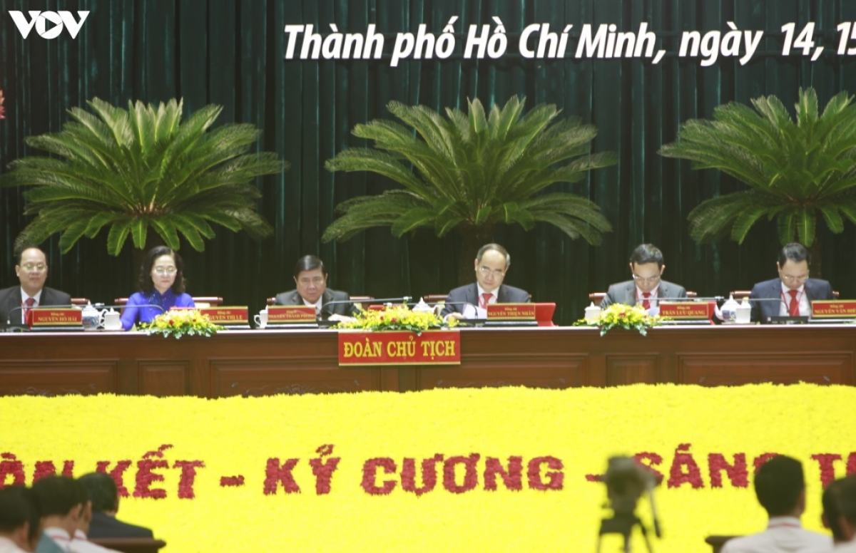 Đoàn Chủ tịch Đại hội Đảng bộ TP HCM