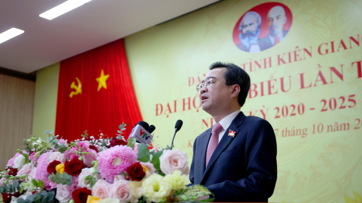 Ông Nguyễn Thanh Nghị phát biểu khai mạc đại hội