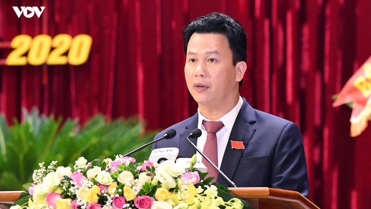Bí thư Tỉnh uỷ Hà Giang Đặng Quốc Khánh phát biểu khai mạc Đại hội