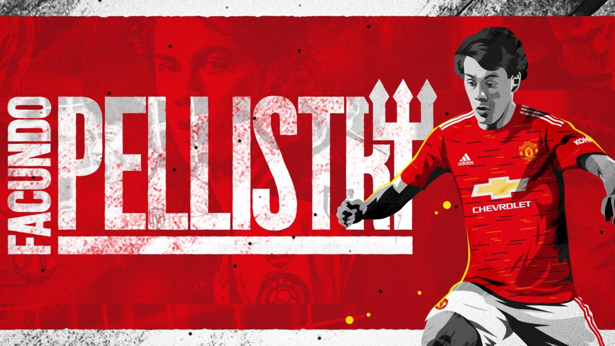 Facundo Pellistri gia nhập MU khi mới 19 tuổi. (Ảnh: Man Utd).