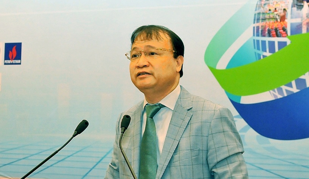 Thứ trưởng Bộ Công Thương - ông Đỗ Thắng Hải tại Diễn đàn Nâng cao sức cạnh tranh của hàng Việt trước thời cơ, thách thức từ các Hiệp định thương mại thế hệ mới.