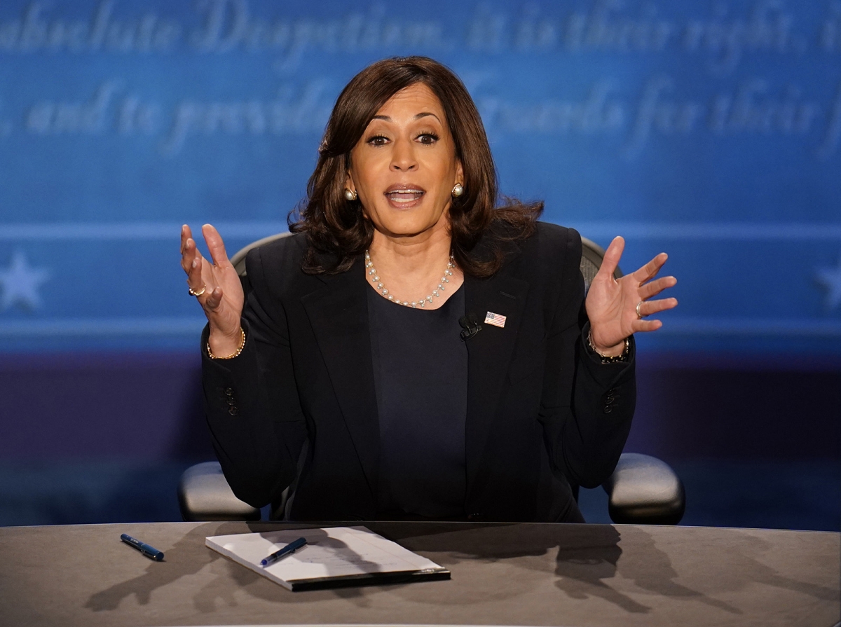 Ứng viên phó tổng thống của đảng Dân chủ Kamala Harris. Ảnh: AP