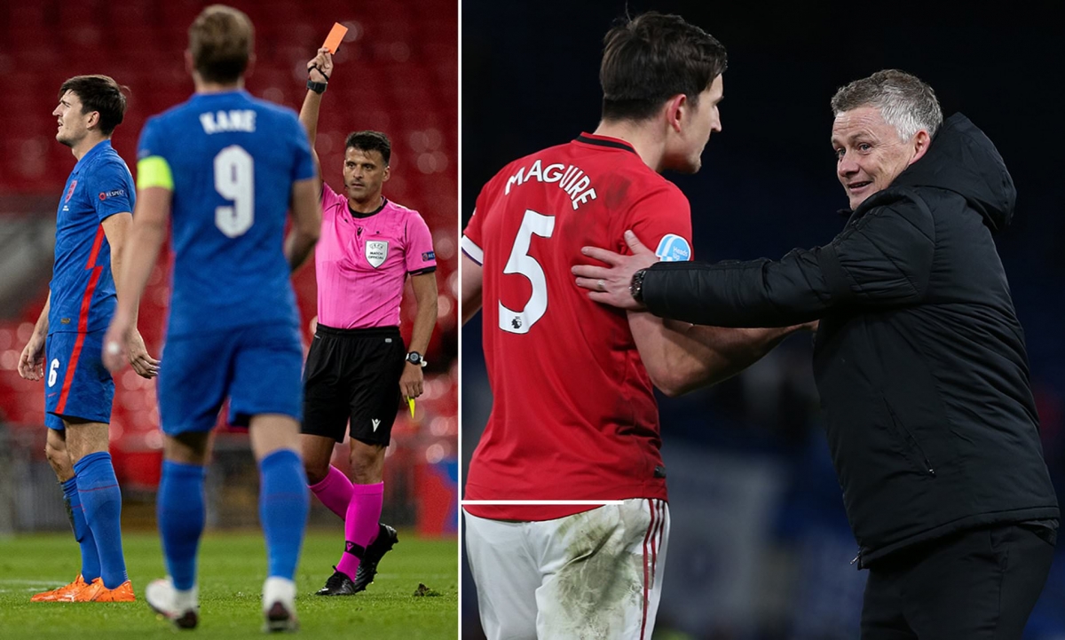 Harry Maguire đang có phong độ tồi tệ. (Ảnh: Daily Mail)