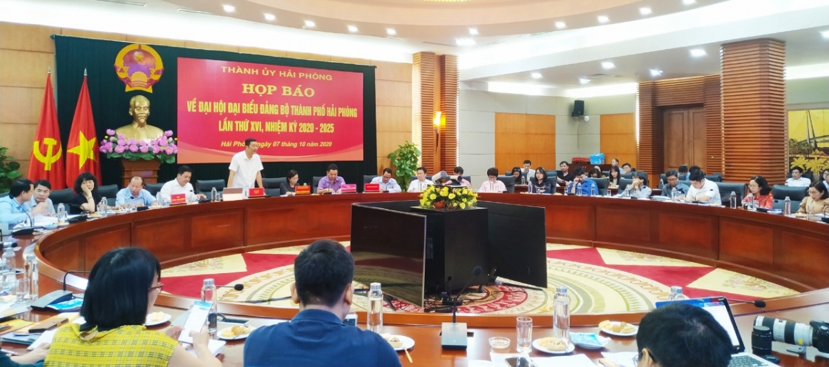 Thành ủy Hải Phòng họp báo về Đại hội Đảng bộ thành phố lần thứ 16.