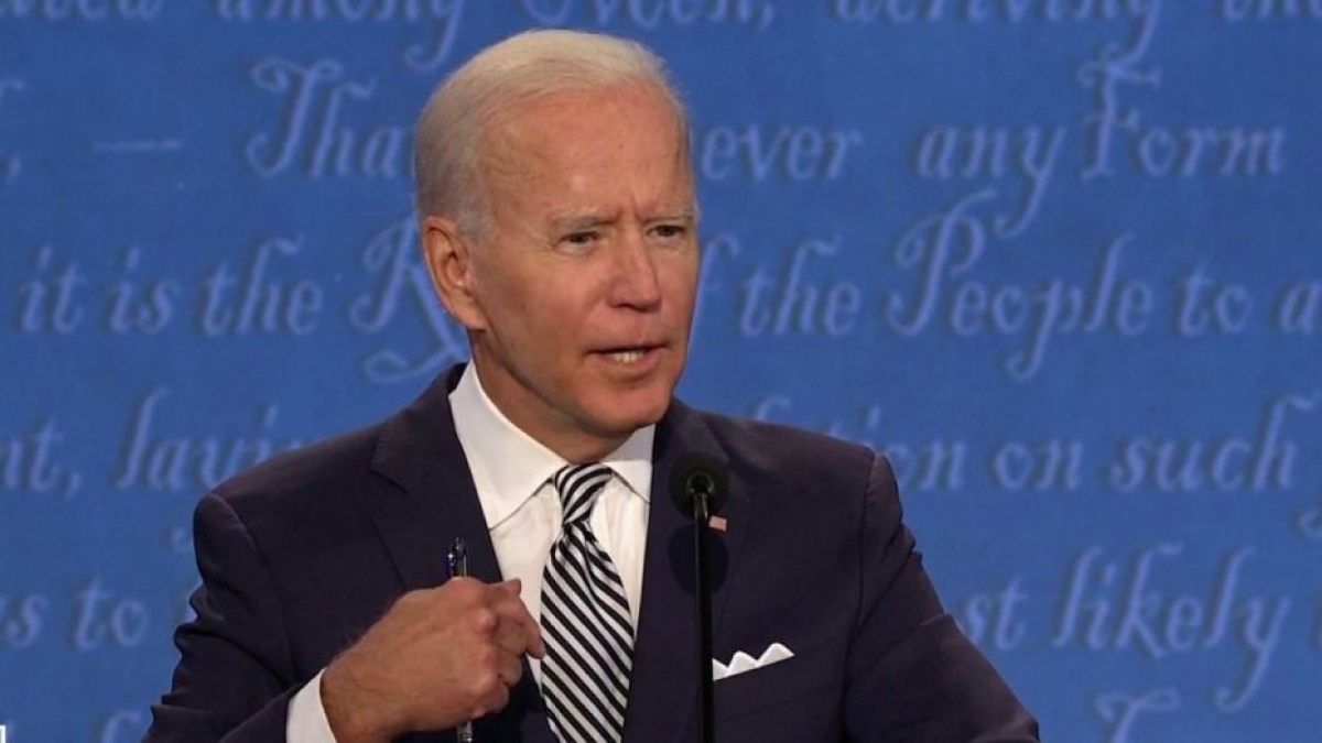 Ông Joe Biden tại cuộc tranh luận tổng thống đầu tiên hôm 29/9. Ảnh: Fox News 