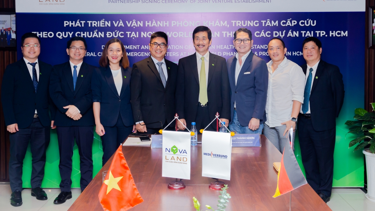 MediVerbund AG sẽ hợp tác với Novaland phát triển chuỗi phòng khám chuyên khoa, đa khoa, trung tâm cấp cứu, do các bác sỹ Đức trực tiếp quản lý và vận hành, tại NovaWorld Phan Thiet và các dự án tại TP.HCM.