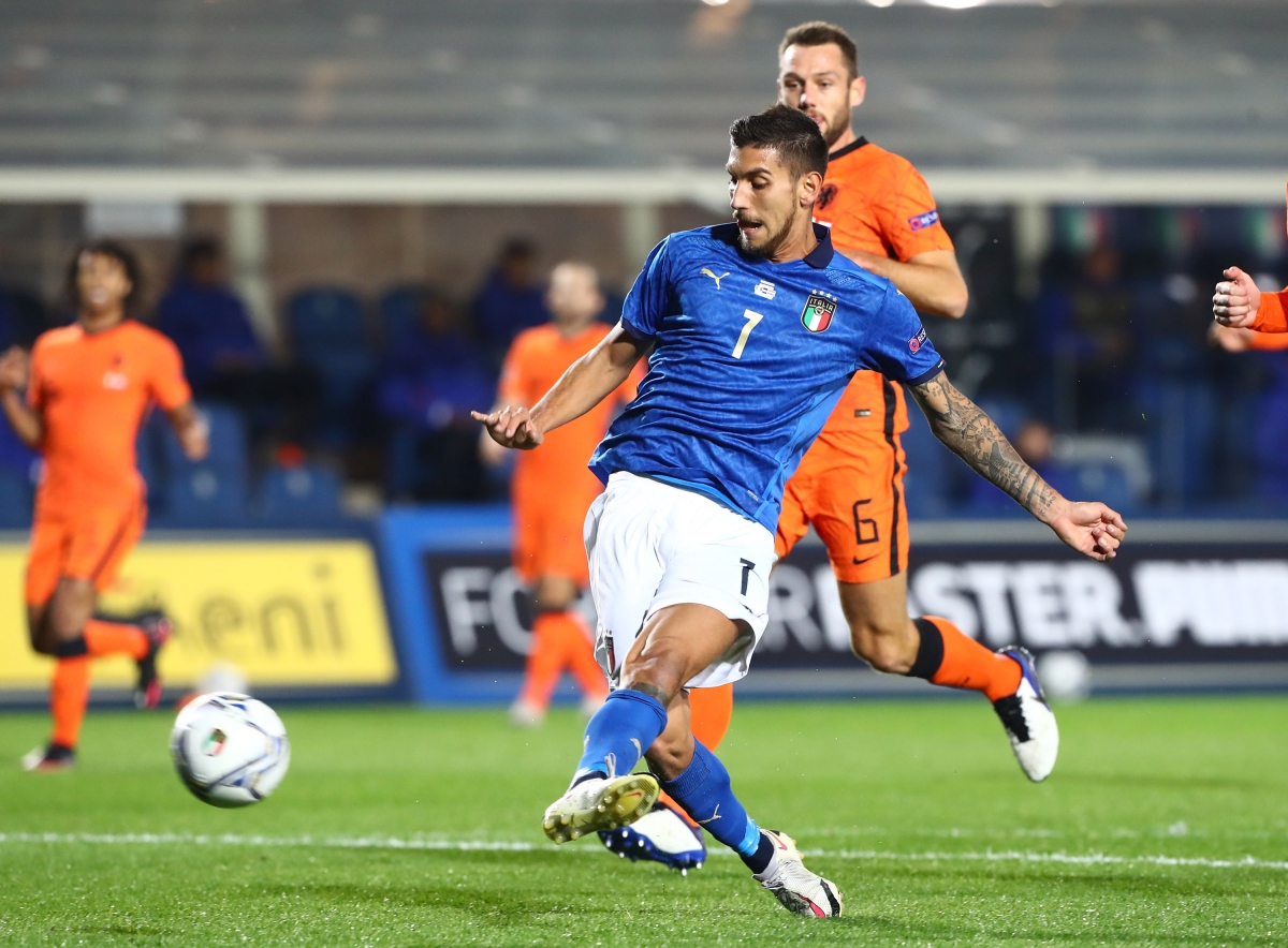 Pellegrini mở tỷ số cho Italia. (Ảnh: Getty)