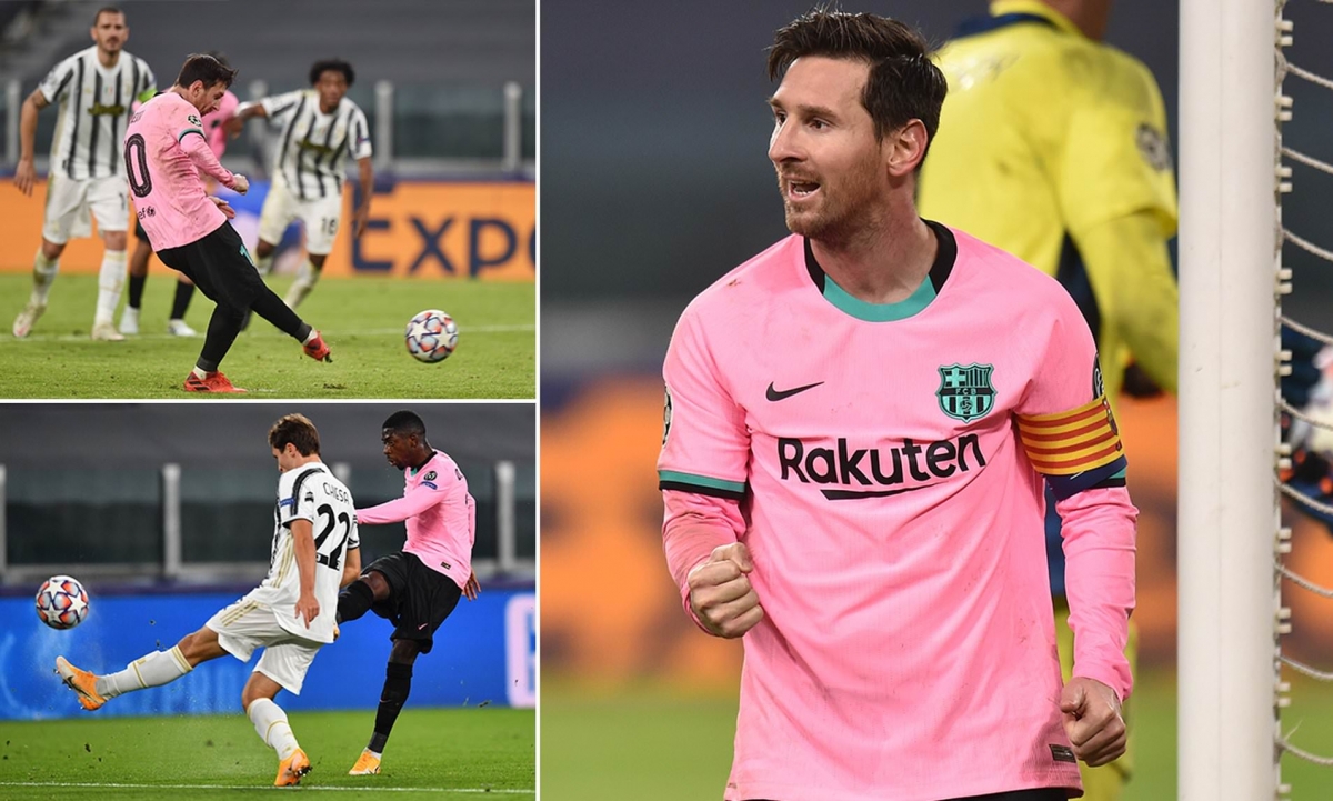 Barca giành chiến thắng 2-0 ngay trên sân Juventus. (Ảnh: Daily Mail)