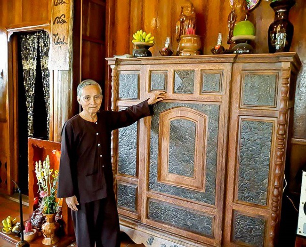 Căn nhà được xây dựng từ 4000 cây dừa và có kinh phí lên tới 6 tỷ đồng. Ảnh: Eva.vn