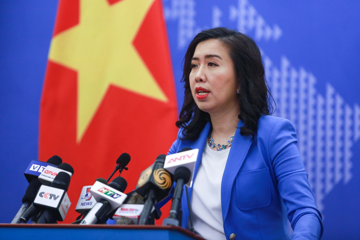 Người phát ngôn Bộ Ngoại giao Lê Thị Thu Hằng.