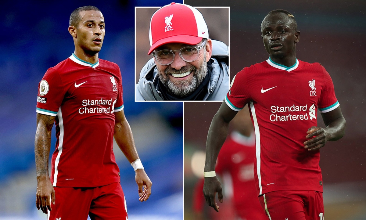 Liverpool chào đón sự trở lại của Thiago và Mane. (Ảnh: Daily Mail)