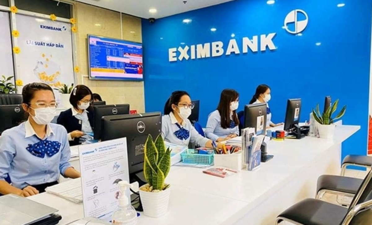 Chi nhánh ngân hàng Eximbank, nơi bà Đ. tới để chuyển tiền theo yêu cầu của đối tượng.