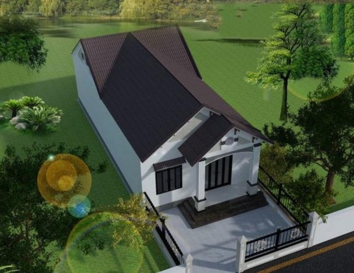 Một lựa chọn cho những người muốn một căn nhà cấp 4 đẹp và hiện đại nhưng diện tích xây dựng lại eo hẹp. Như ở trong phố hoặc ngõ nhỏ. Ảnh Internet