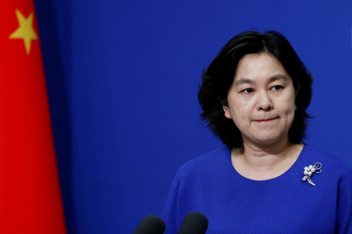 Người phát ngôn Bộ Ngoại giao Trung Quốc Hoa Xuân Oánh. Ảnh: REUTERS