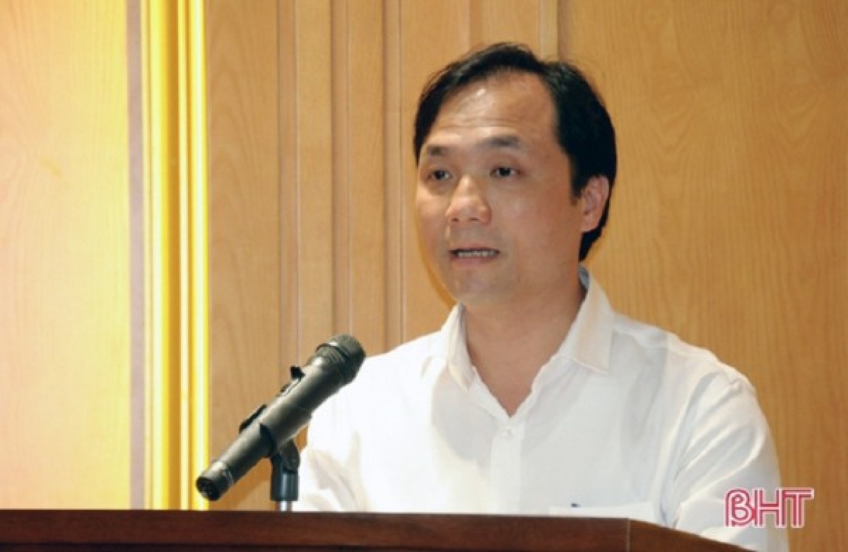 Phó Bí thư Tỉnh uỷ Hà Tĩnh Hoàng Trung Dũng. Ảnh: Báo Hà Tĩnh. 