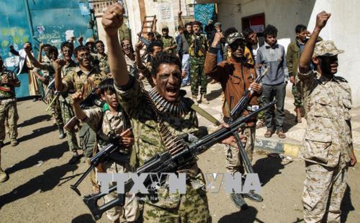Các tay súng Houthi tại Yemen. Ảnh: AFP/TTXVN