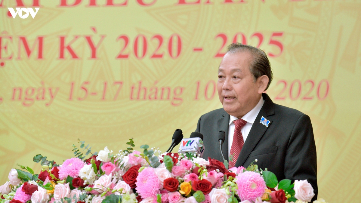 Phó Thủ tướng Thường trực Trương Hòa Bình chỉ đạo Đại hội.