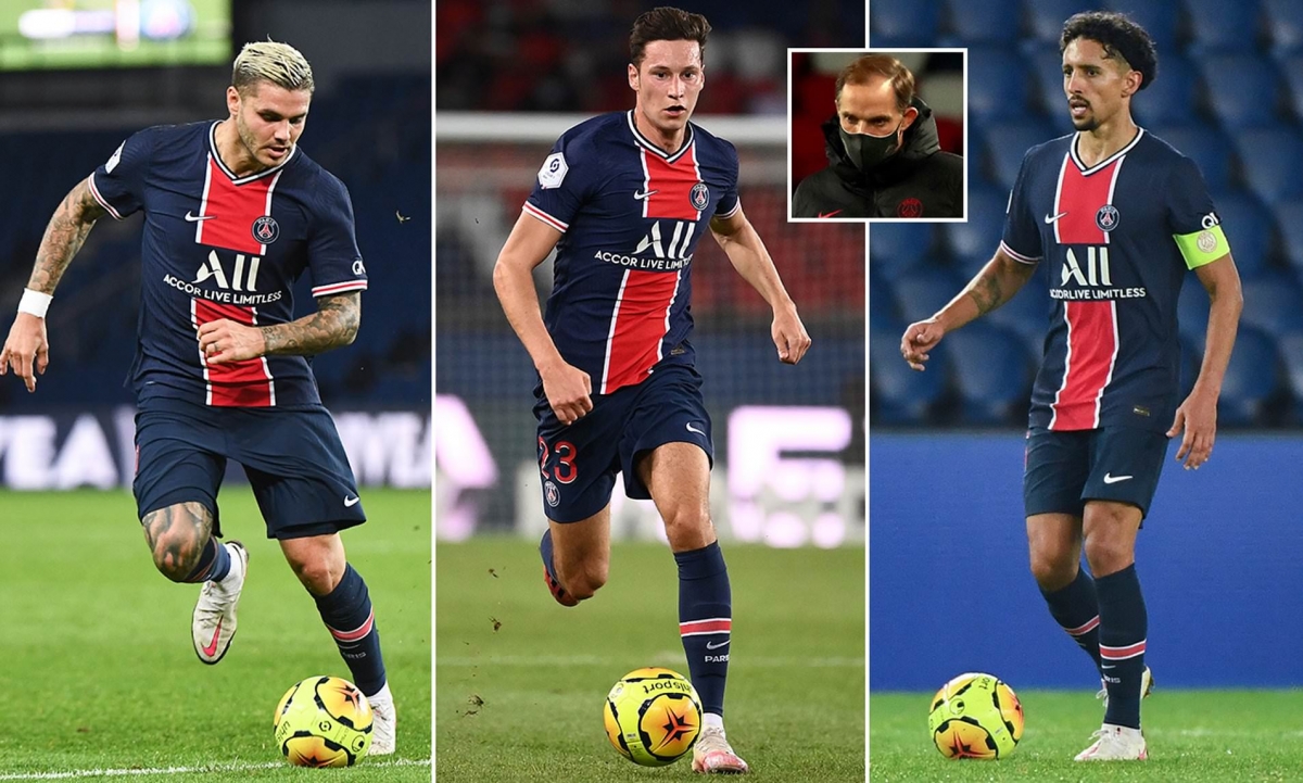 PSG tan nát đội hình vì chấn thương và Covid-19. (Ảnh: Daily Mail)