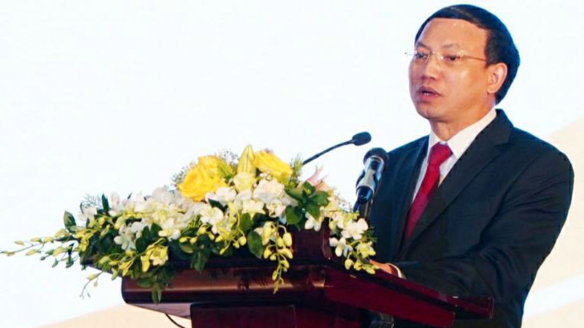 Bí thư Tỉnh ủy, Chủ tịch HĐND tỉnh Quảng Ninh Nguyễn Xuân Ký phát biểu tại Hội nghị.