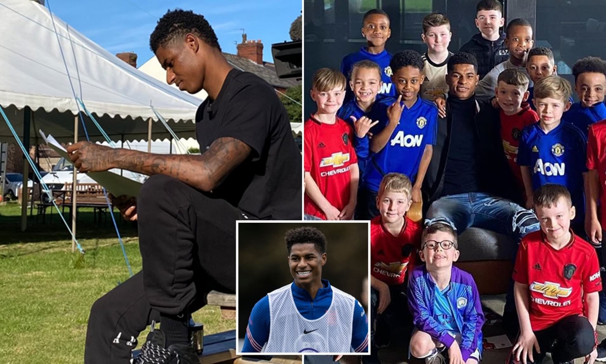 Marcus Rashford được tặng huân chương MBE sau những hoạt động từ thiện không biết mệt mỏi. (Ảnh: Daily Mail)