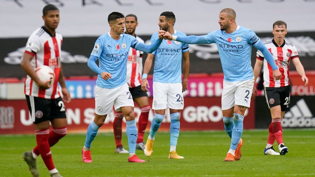 Man City giành chiến thắng tối thiểu trước Sheffield. (Ảnh: Getty)
