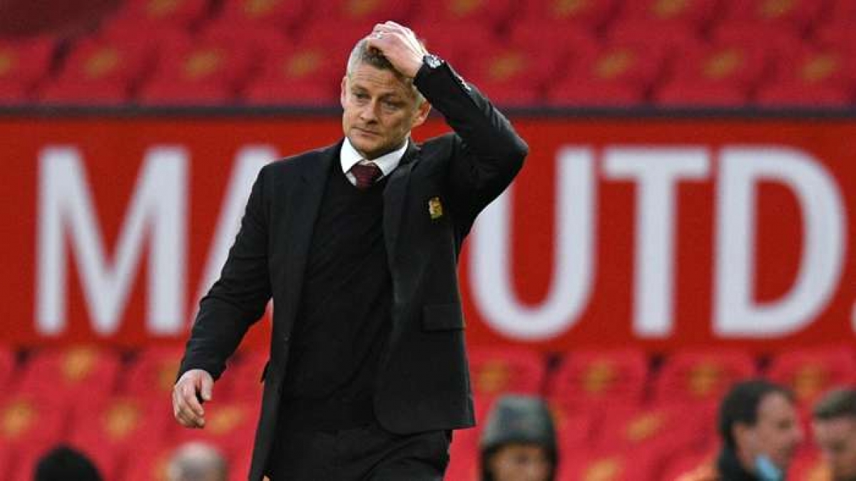 HLV Solskjaer dẫn dắt MU không tốt tính đến thời điểm này của Premier League 2020/2021 (Ảnh: Getty).