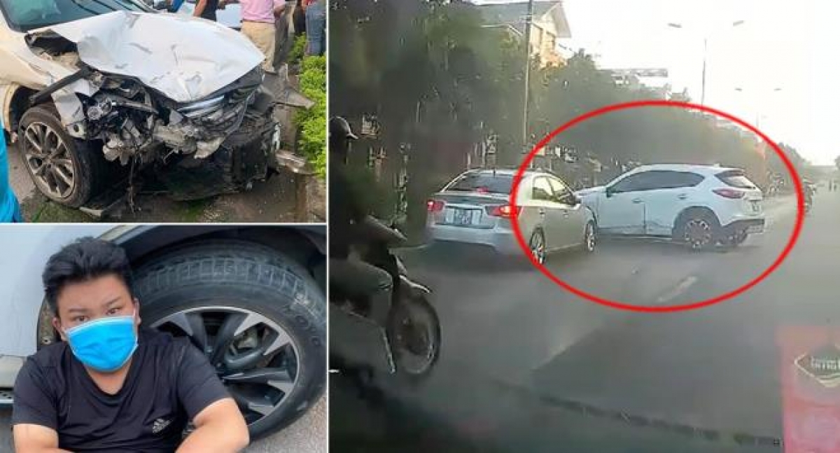 Hiện trường vụ tai nạn liên hoàn khiến nhiều người thương vong. (Ảnh: Anh Huy)
