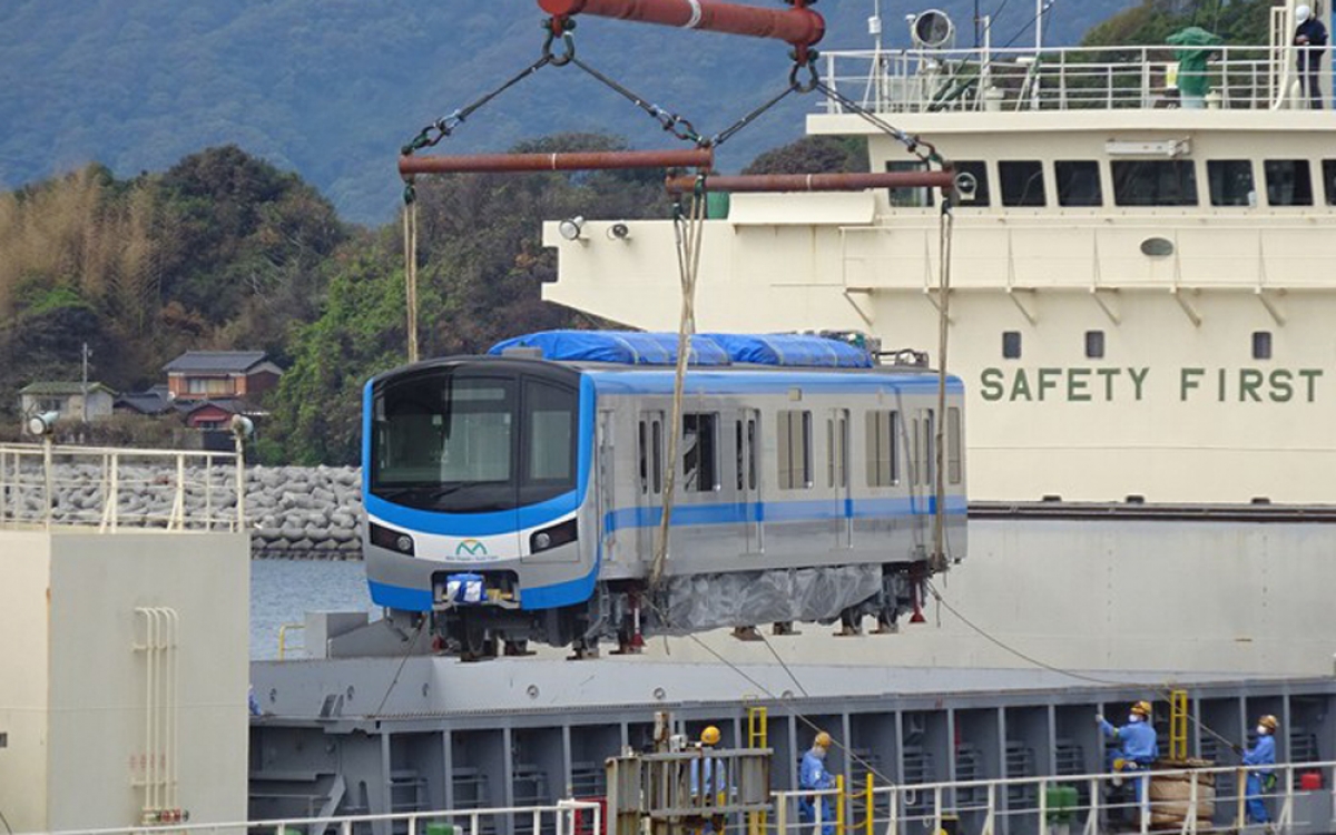 Tàu metro từ Cảng Kasado Nhật Bản. (Ảnh: MAUR)
