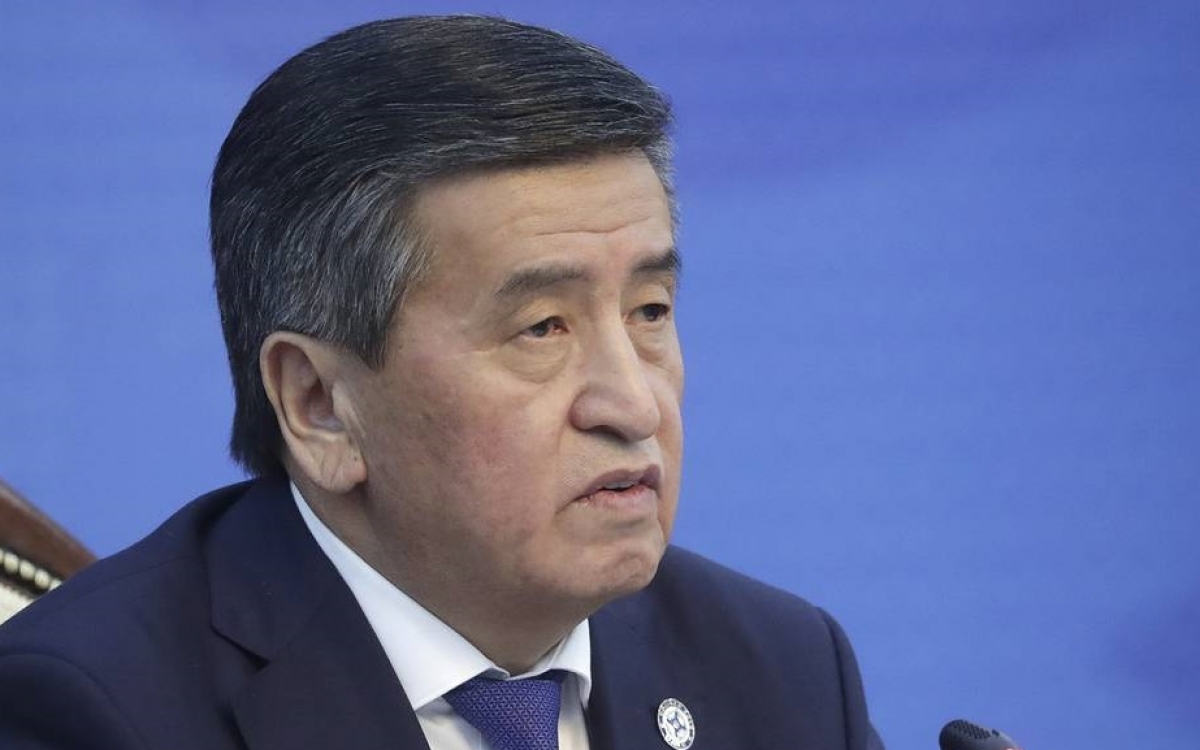 Tổng thống Kyrgyzstan Sooronbai Jeenbekov. Ảnh: Tass.