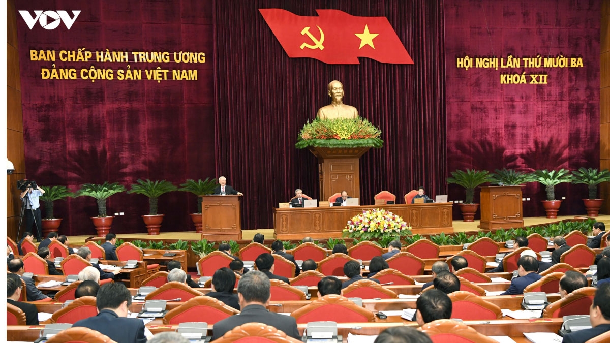 Hội nghị Trung ương lần thứ 13. Ảnh: Ngọc Thành