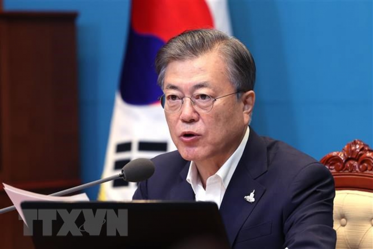 Tổng thống Hàn Quốc Moon Jae-in (Ảnh: TTXVN)