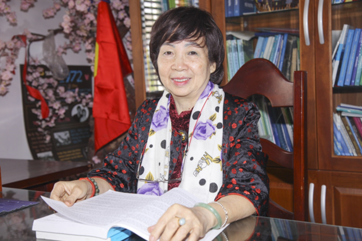 GS.TS Đặng Kim Chi - Nhân tài đất Việt lĩnh vực môi trường. Ảnh: Thu Hà – Tuấn Anh/moitruong.net.