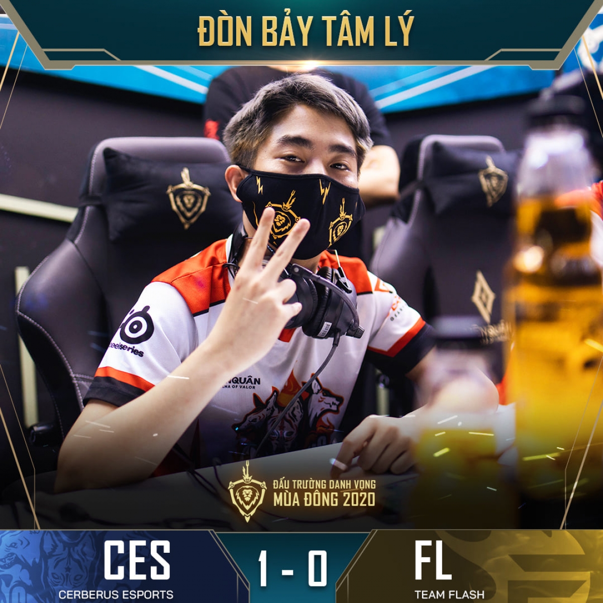 Cerberus eSports đánh bại ĐKVĐ Team Flash ngay trong ván đấu đầu tiên. (Ảnh: Cao thủ Liên quân).