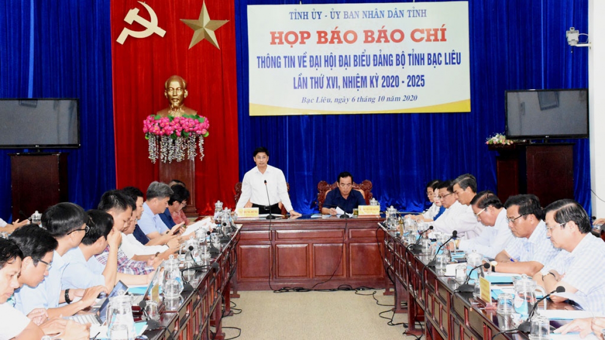 Tỉnh ủy-UBND tỉnh Bạc Liêu tổ chức họp báo