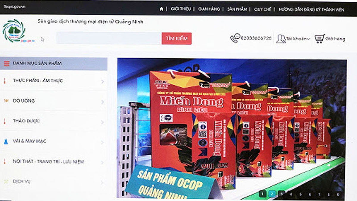 Xúc tiến thương mại trực tuyến chi phí chỉ bằng 1/10 so với xúc tiến trực tiếp. 
Ảnh: Báo Quảng Ninh.