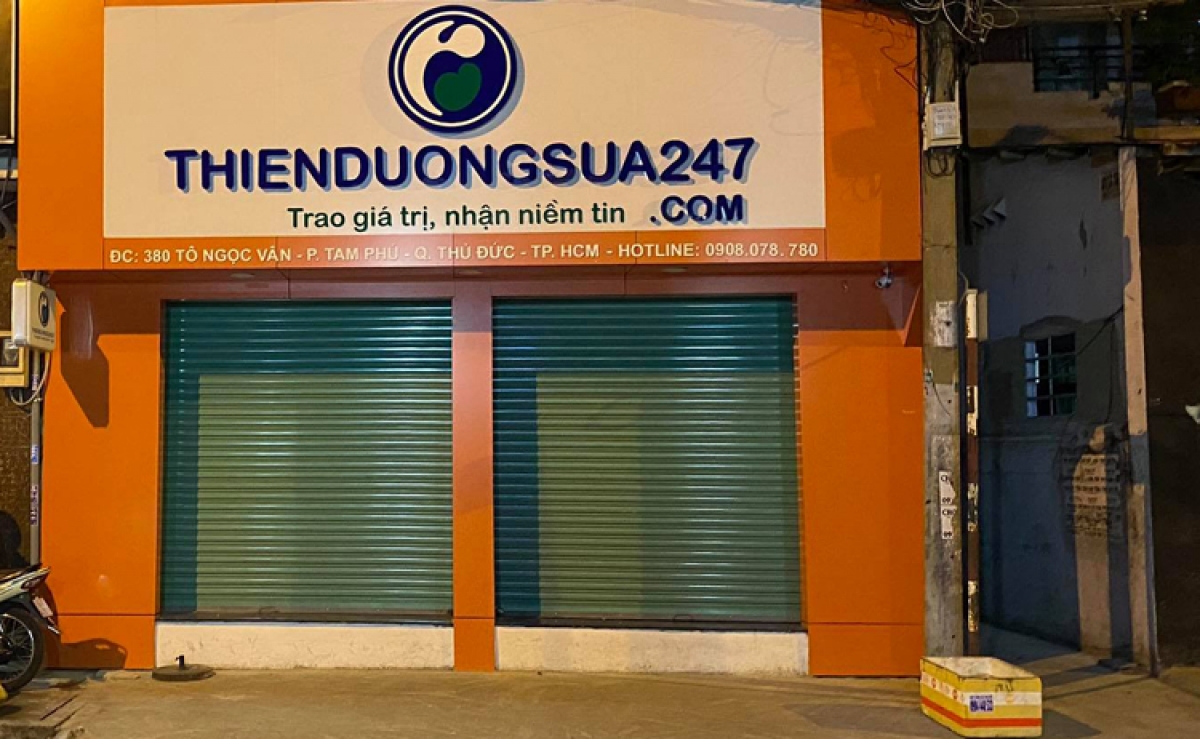 Cửa hàng sữa nơi xảy ra vụ việc. Ảnh: CTV